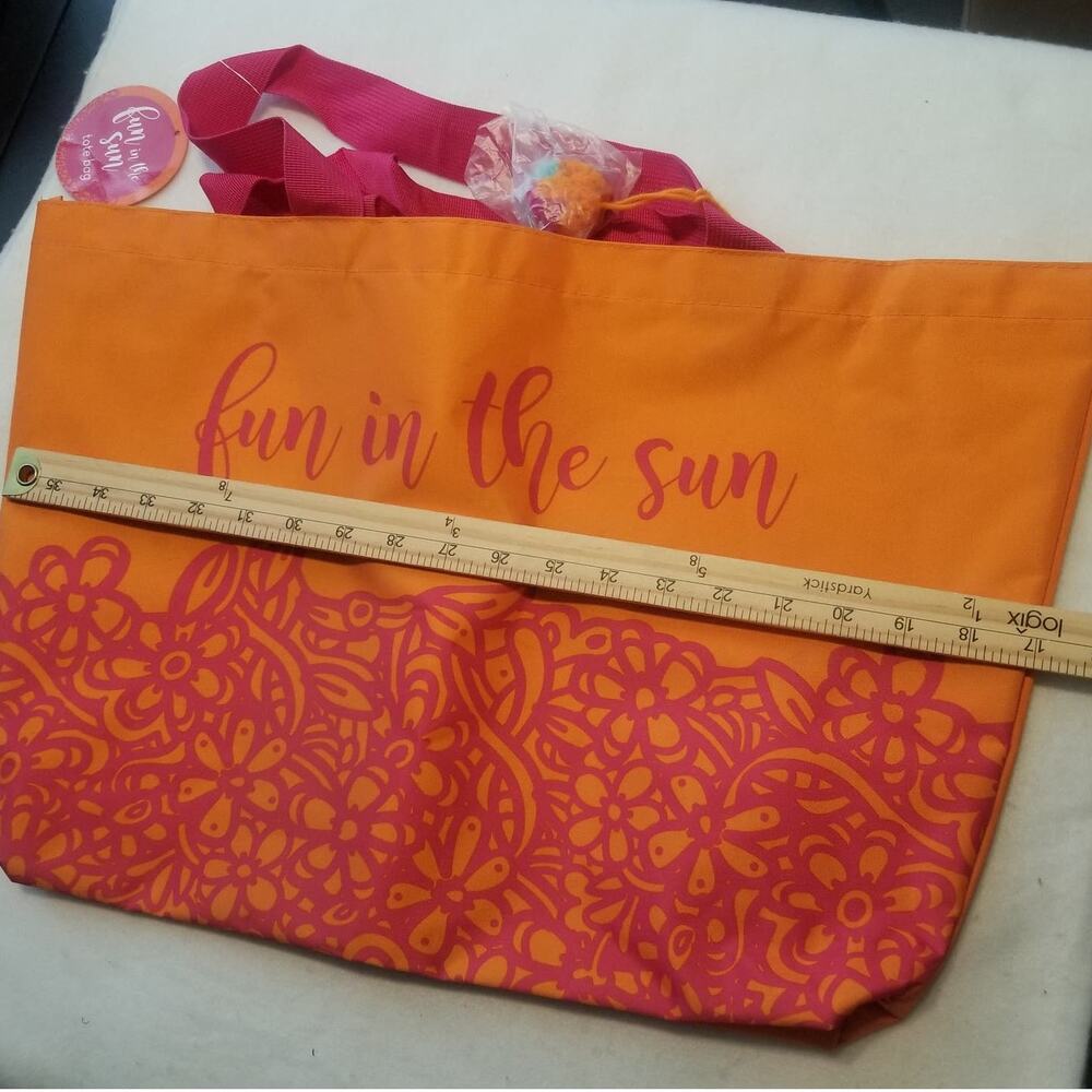 ❤️2/$12 Fun in the Sun Beach Bag Tote - Picture 8 of 9